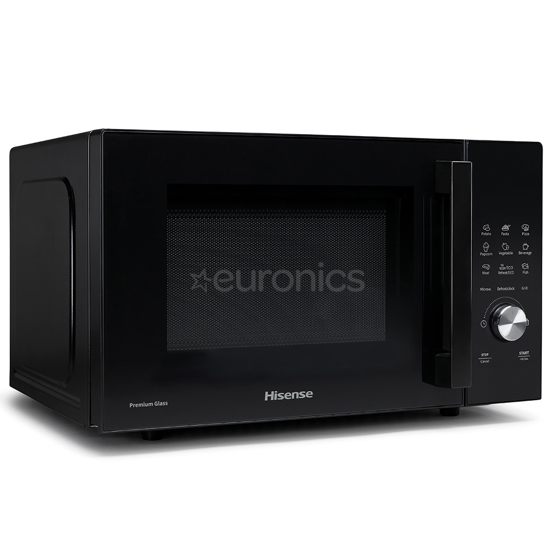 Hisense, 23 L, black - Microwave oven with grill