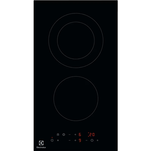 Electrolux 300 Domino, frameless, width 29 cm, black - Built-in ceramic hob LHR3233CK