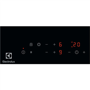 Electrolux 300 Domino, без рамы, ширина 29 см, черный - Интегрируемая керамическая варочная панель
