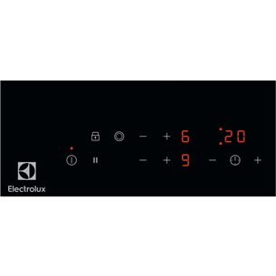 Electrolux 300 Domino, без рамы, ширина 29 см, черный - Интегрируемая керамическая варочная панель