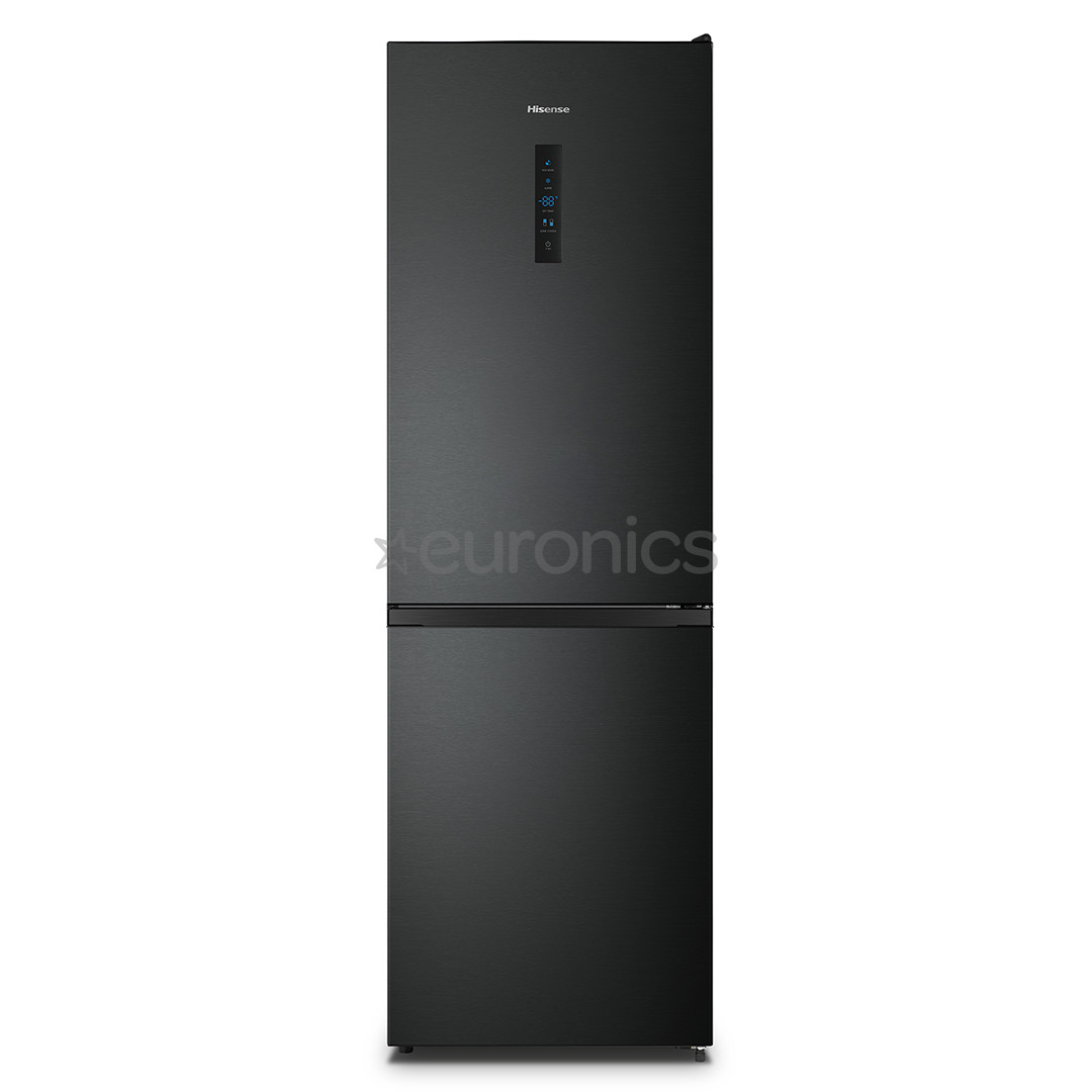 Hisense NoFrost, 304 L, 186 cm, black - Refrigerator