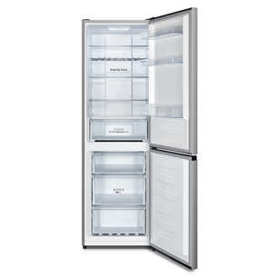 Hisense NoFrost, 304 L, 186 cm, grey - Refrigerator