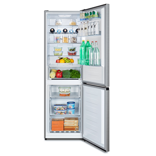 Hisense NoFrost, 304 L, 186 cm, grey - Refrigerator