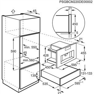 Electrolux Pure Black, black - Built-in espresso machine