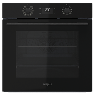 Whirlpool, catalytic cleaning, 71 L, black - Built-in oven OMK58CU1SB