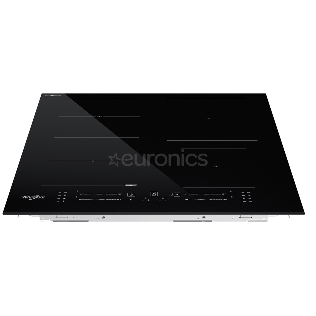 Whirlpool, width 59 cm, black - Built-in induction hob