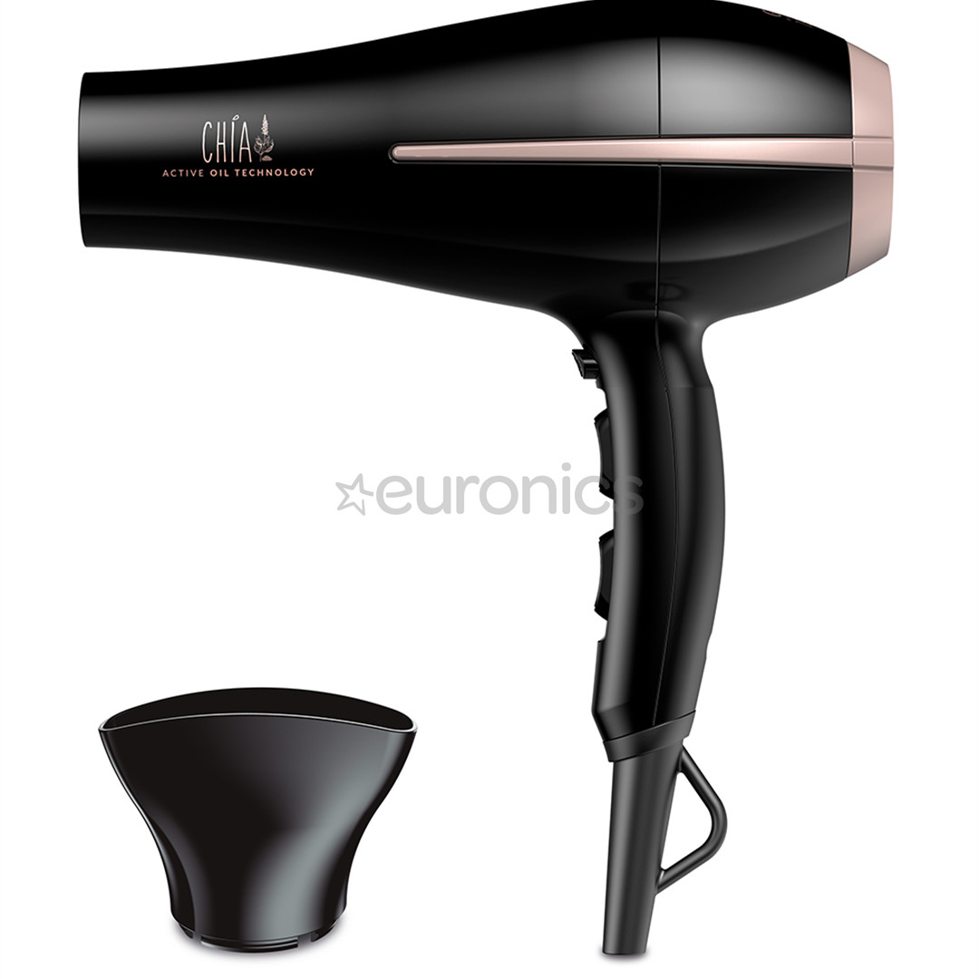 GA.MA Bora Chia, 2200 W, black - Hair dryer