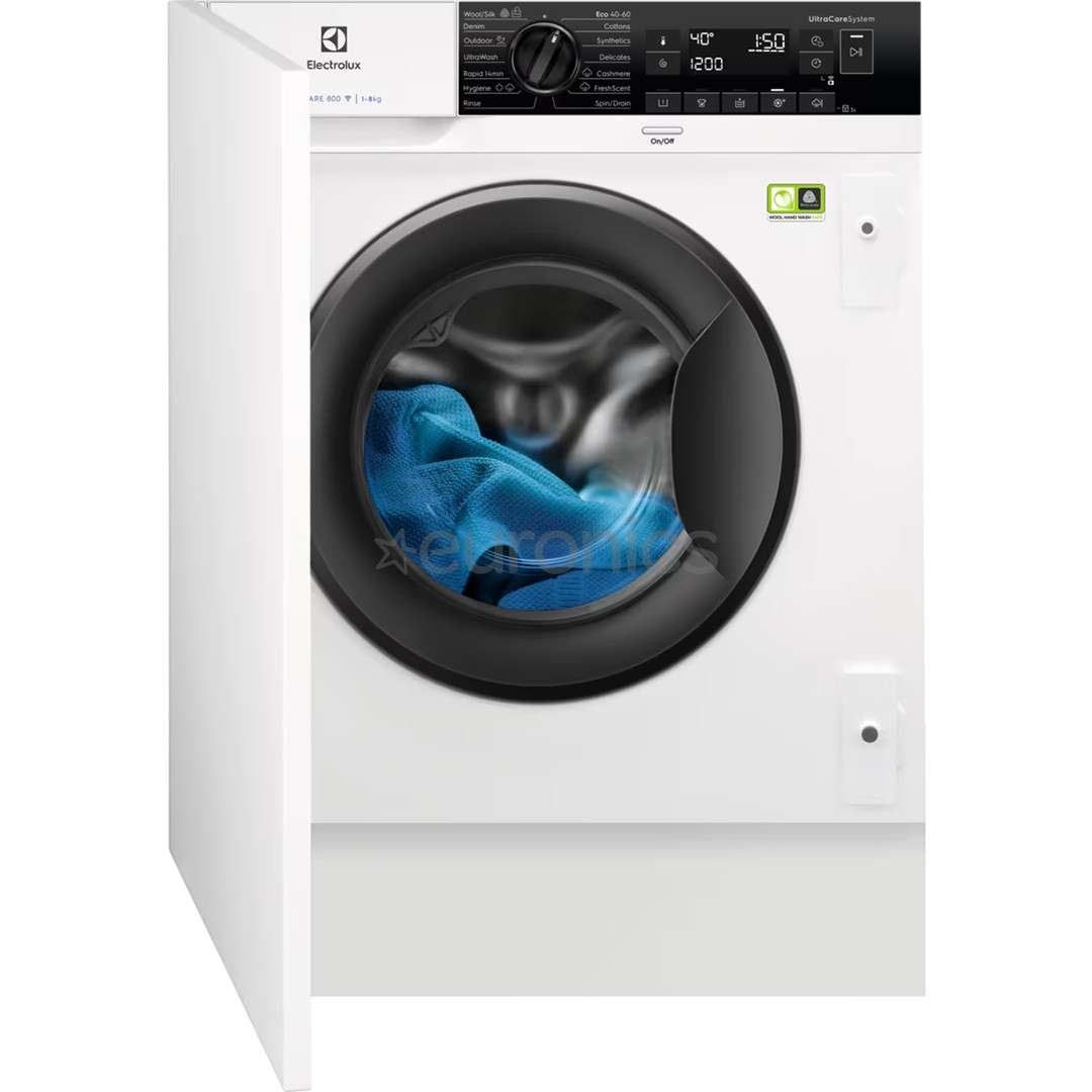 Electrolux UltraCare 8 kg, depth 54 cm, 1400 rpm - Built-in washing machine