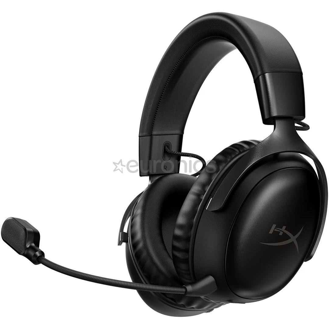 HyperX Cloud III Wireless, must - Juhtmevaba peakomplekt