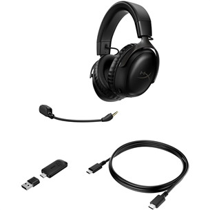 HyperX Cloud III Wireless, must - Juhtmevaba peakomplekt