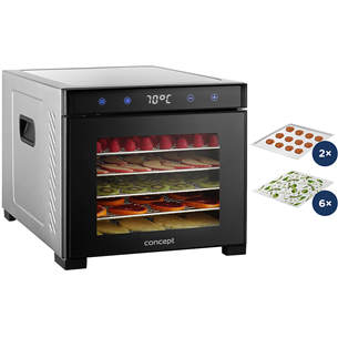 Concept, 650 W, digital, black - Food dehydrator