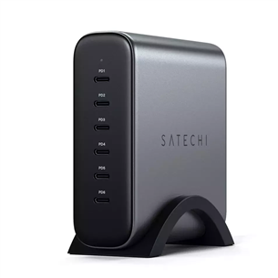 Satechi GaN, 200 W, 6x USB-C; dark grey - Charging station