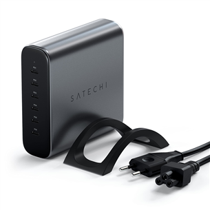Satechi GaN, 200 W, 6x USB-C; dark grey - Charging station