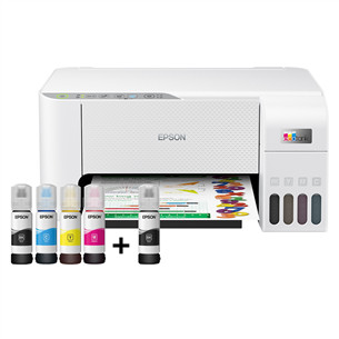 Epson EcoTank L3256, WiFi, valge - Multifunktsionaalne värvi-tindiprinter