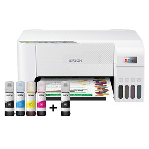 Epson EcoTank L3256, WiFi, белый - Многофункциональный цветной принтер C11CJ67407