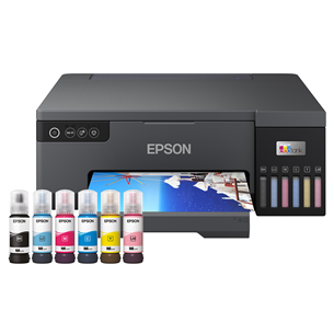 Epson EcoTank L8050, WiFi, LAN, must - Multifunktsionaalne tindiprinter/fotoprinter