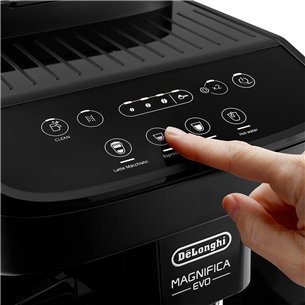 DeLonghi Magnifica EVO, must - Espressomasin