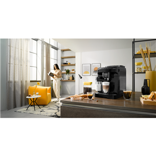 DeLonghi Magnifica EVO, must - Espressomasin