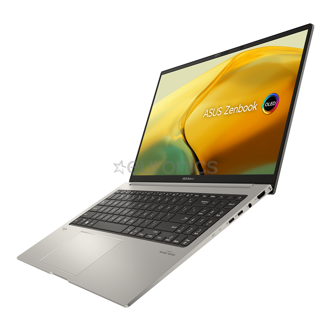 ASUS Zenbook 15 OLED, 2.8K, Ryzen 7, 16 GB, 1 TB, ENG, hall - Sülearvuti
