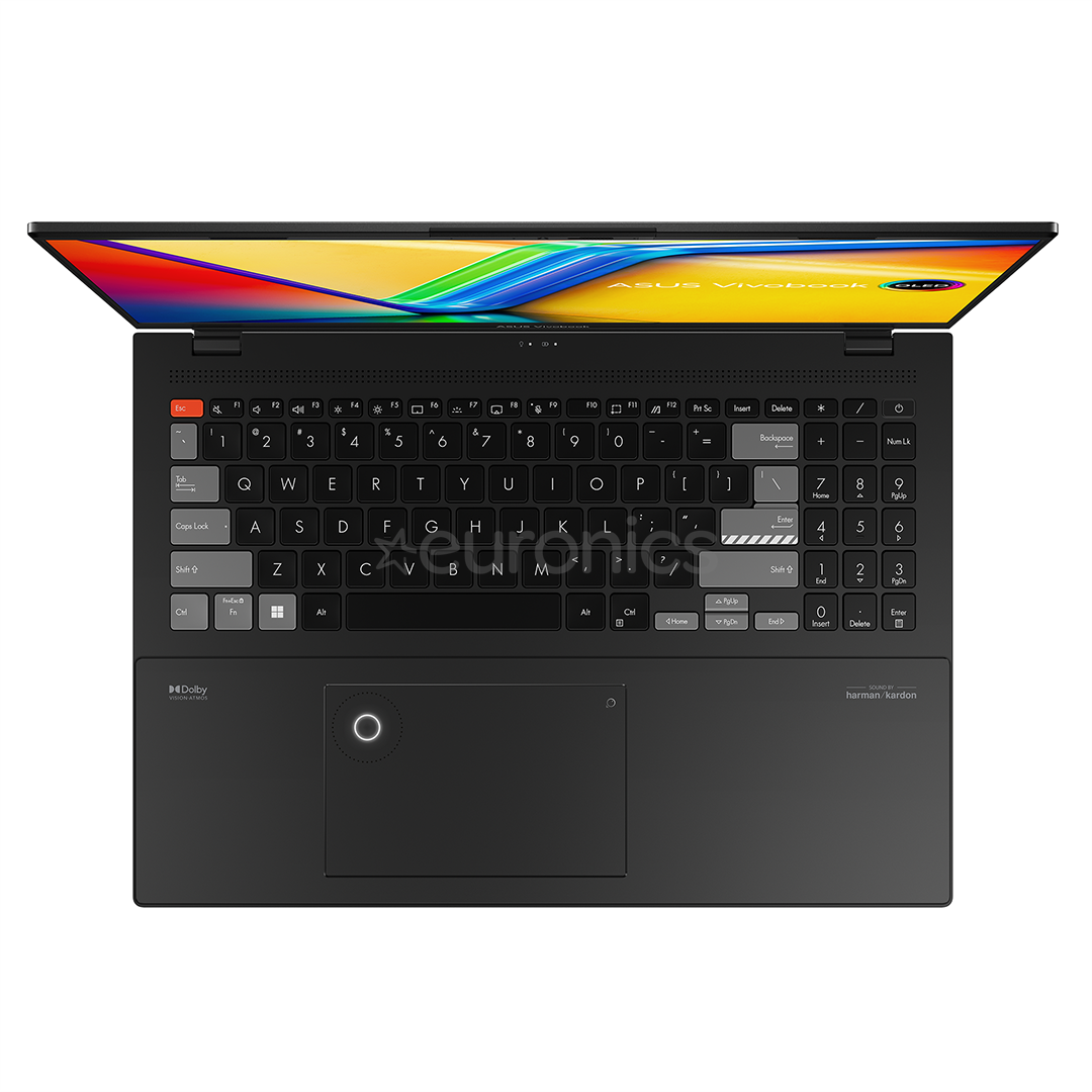 ASUS Vivobook Pro 16X, OLED 3.2K, i7, 32 GB, 1 TB, RTX 4070, ENG, black - Notebook