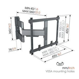 Vogel's TVM 5445 Full-Motion, 180º, 26'' - 55'', black - TV wall mount