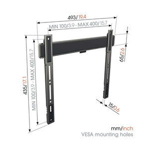Vogel's TVM 5405 Fixed, 32'' - 77'', gray - TV wall mount