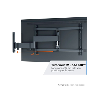 Vogel's TVM 3643 Full-Motion, 180º, 40'' - 77'', must - Teleri seinakinnitus