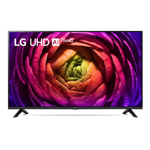 LG UR73, 43", Ultra HD, LED LCD, black - TV