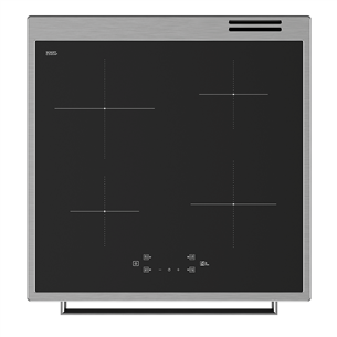 Whirlpool, 83 L, inox - Free standing induction cooker