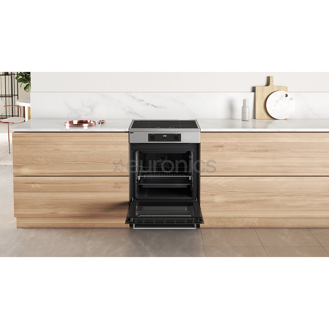 Whirlpool, 83 л, нерж. сталь - Отдельностоящая индукционная плита