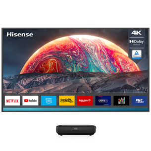 Hisense TriChroma Laser TV, 100'', 4K UHD, черный - Проектор / лазерный телевизор