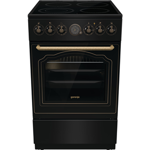 Gorenje, retro, 70 L, black - Freestanding Ceramic Cooker