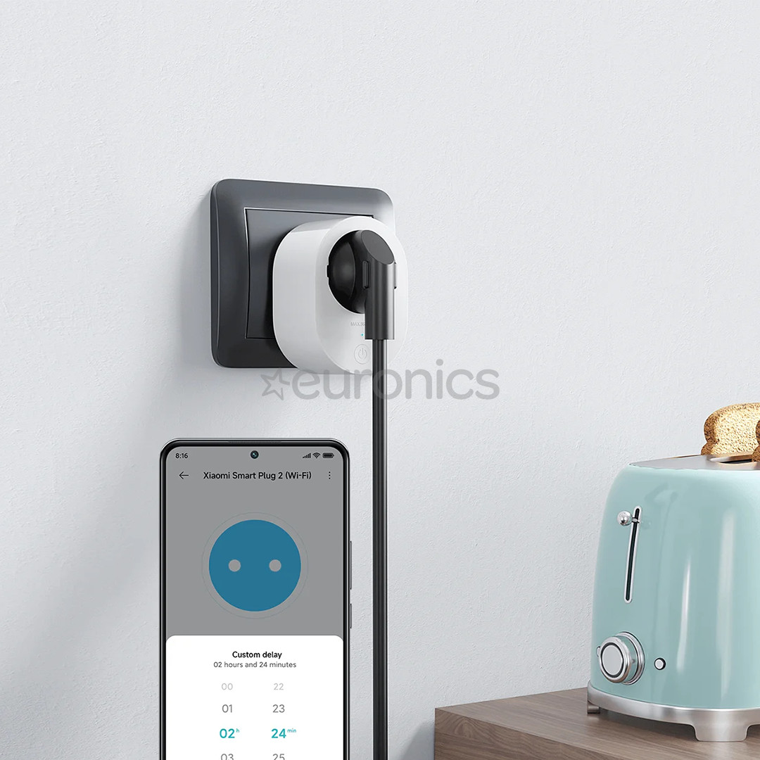 Xiaomi Smart Plug 2, WiFi, white - Smart plug