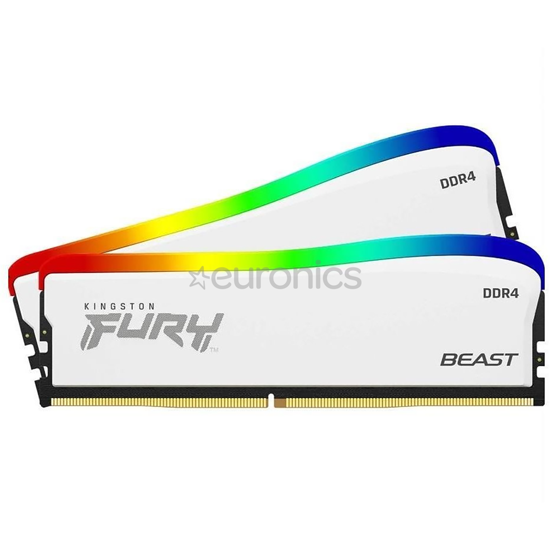 Kingston RAM Fury Beast 32GB DDR4-3600 Kit2 RGB - RAM mälu