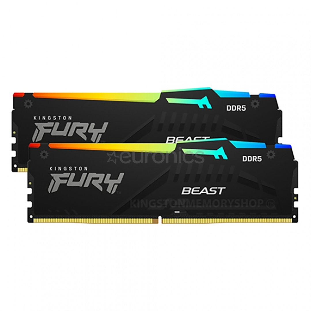 Kingston RAM Fury Beast 32GB DDR5-6000 Kit2 RGB - RAM memory