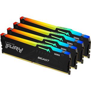 Kingston RAM Fury Beast 64 ГБ DDR5-5200 Kit4 RGB - Память RAM