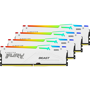 Kingston RAM Fury Beast 128 ГБ DDR5-5200 RGB - Память RAM KF552C40BWAK4-128