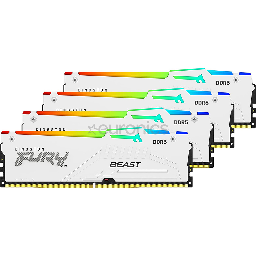 Kingston RAM Fury Beast 128 ГБ DDR5-5200 RGB - Память RAM