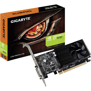 Gigabyte NVIDIA GeForce GT 1030, 2GB, GDDR4, 64 bit - Graafikakaart 4719331301590