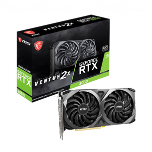 MSI NVIDIA GeForce RTX 3060, 12GB, GDDR6, 192 bit - Graphics card 4719072793814