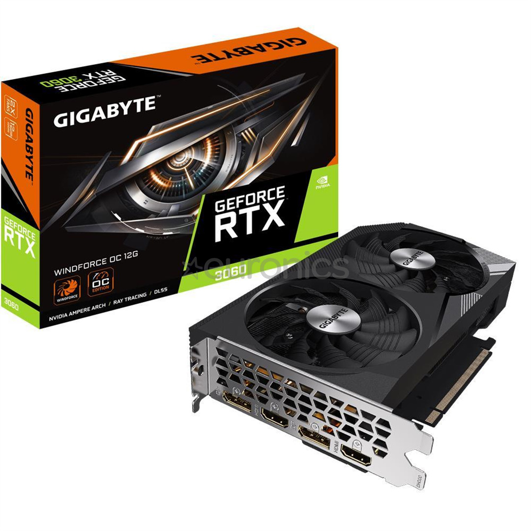 Gigabyte NVIDIA GeForce RTX 3060, 12GB, GDDR6, 192 bit - Graafikakaart