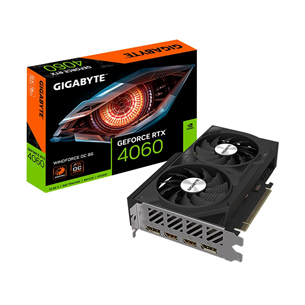 Gigabyte NVIDIA GeForce RTX 4060, 8GB, GDDR6, 128 bit - Graphics card 4719331313685