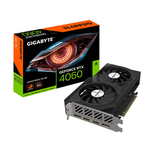 Gigabyte NVIDIA GeForce RTX 4060, 8GB, GDDR6, 128 bit - Graafikakaart 4719331313685