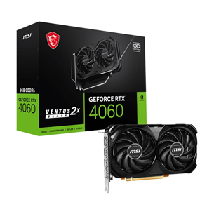 MSI NVIDIA GeForce RTX 4060, 8 ГБ, GDDR6, 128 бит - Графическая карта 4711377115421