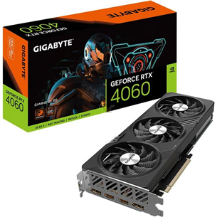 Gigabyte NVIDIA GeForce RTX 4060, 8 ГБ, GDDR6, 128 бит - Графическая карта 4719331313692