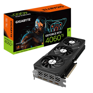 Gigabyte NVIDIA GeForce RTX 4060 Ti, 8GB, GDDR6, 128 bit - Graafikakaart 4719331313456