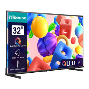 Hisense A5KQ, 32", Full HD, QLED, must - Teler 32A5KQ