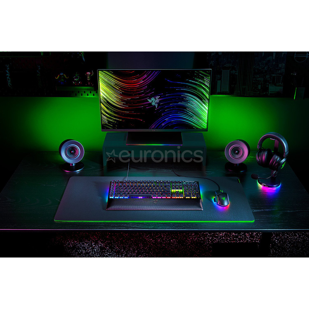 Razer BlackWidow V4, Green Switch, механическая, SWE, черный - Клавиатура