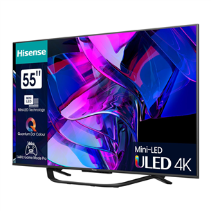 Hisense U7KQ, 55'', Ultra HD, Mini LED, черный - Телевизор