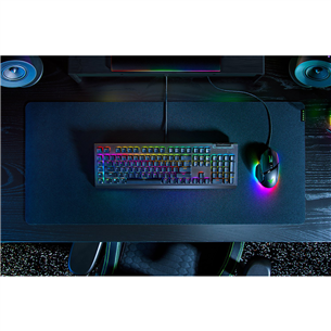Razer BlackWidow V4 X, Green Switch, mehaaniline, US, must - Klaviatuur